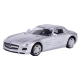 Машинка Rastar Mercedes SLS, метал, 11 см, сріблястий (58100/33192) - Pampik