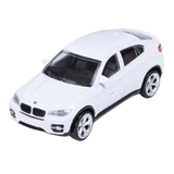 Машинка Rastar BMW X6, метал, 11 см, білий (33700/33190) - Pampik