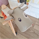 Каталка дерев'яна Moulin Roty Корова, коричнева (720102/7572) - Pampik - 3