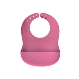 Нагрудник силиконовый Reer, розовый (25044/34729) - Pampik