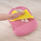 Нагрудник силиконовый Reer, розовый (25044/34729) - Pampik - 6