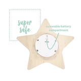 Нічник дерев'яний бездротовий Reer Зірка, натуральний (52177/33150) - Pampik - 5