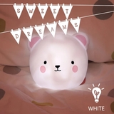 Нічник світлодіодний Reer LumiLu Ведмедик, 9.1х6.8х12.3 см, білий (52210/33156) - Pampik - 2