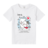Футболка Garnamama Basic t-shirt Love is 122-128 Білий (1035395.14005210) - Pampik