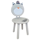 Стул Moulin Roty Кот в шляпе, 30х30x54 см, серый (627112/36756) - Pampik