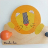 Вешалка настенная Moulin Roty, желтая (658133/29771) - Pampik - 3