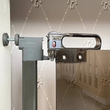 Безопасная ограда-барьер для дверей Reer + дополнительное крепление, серый (46031/23635) - Pampik - 7