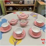 Игровой набор керамической посуды Moulin Roty, розовый (711350/18479) - Pampik - 7