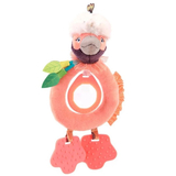 Погремушка мягкая-грызун Moulin Roty Птица, розовый (668006/37502) - Pampik