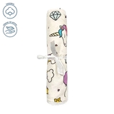 Пелюшка фланелева NL Baby Єдиноріг, 80х80 см, білий (32690) - Pampik - 2