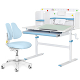 Комплект парта Evo-кids TH-230 Grey + крісло Evo-kids Mio Lite Blue (арт.TH-230 W/BL + Y-208 KBL) - Pampik