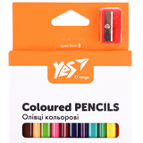 Олівці кольорові Yes Orange Line з точилкою, 12 шт., 24 кольори (290754) - Pampik - 2