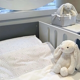 Комплект постельного белья NL Baby, 140х100 см, бело-серый (874+842/36014) - Pampik - 3