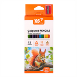 Карандаши цветные Yes Orange Line с точилкой, 12 цветов (290723) - Pampik - 3
