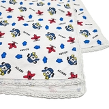 Пелюшка фланелева NL Baby Літак, 90х90 см, біло-синій (36169) - Pampik - 6