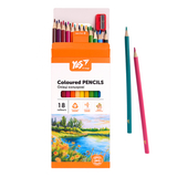 Карандаши цветные Yes Orange Line с точилкой, 18 цветов (290739) - Pampik - 5