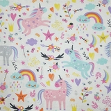 Пелюшка фланелева NL Baby Єдиноріг, 80х80 см, біло-рожевий (34662) - Pampik - 4