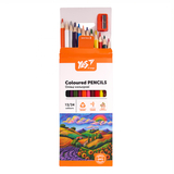 Олівці кольорові Yes Orange Line з точилкою, 12 шт., 24 кольори (290754) - Pampik - 4