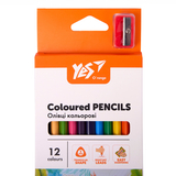 Карандаши цветные Yes Orange Line с точилкой, 12 цветов (290723) - Pampik - 2