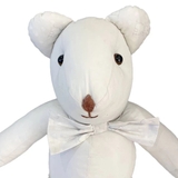 Мягкая игрушка NL Baby Медведь, 38 см, бело-серый (874+875/33307) - Pampik - 2