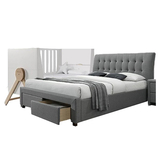 Кровать детская Micuna Big Swing, 70х140 см, серая с белой (35325) - Pampik - 3