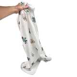 Пеленка муслиновая NL Baby Цветок, 80х80 см, бело-зеленый (31846) - Pampik - 7