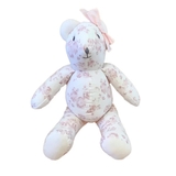 М'яка іграшка NL Baby Ведмідь, 38 см, біло-рожевий (828/32193) - Pampik