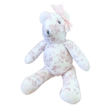 М'яка іграшка NL Baby Ведмідь, 38 см, біло-рожевий (828/32193) - Pampik - 2