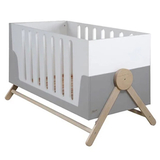 Кровать детская Micuna Big Swing, 70х140 см, серая с белой (35325) - Pampik