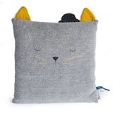 Подушка декоративная Moulin Roty Кот в шляпе, серый (666130/26421) - Pampik