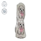 Пелюшка муслінова NL Baby, 80х80 см, біло-рожевий (0000/37542) - Pampik - 2