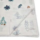 Пеленка муслиновая NL Baby Цветок, 80х80 см, бело-зеленый (31846) - Pampik - 6