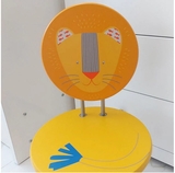 Стілець Moulin Roty Лев, 30х30x54 см, жовтий (658883/26406) - Pampik - 3