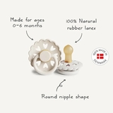 Пустышка латексная Frigg Fairytale X H.C. Andersen Thumbelina, круглая, size 1, 0-6 мес., розовый (000933) - Pampik - 3