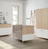 Кровать детская Micuna Big Nature, 70х140 см, бежевый с белым (32223) - Pampik - 4