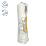 Пелюшка муслінова NL Baby Повітряна куля, 80х80 см, біло-жовтий (37076) - Pampik - 2