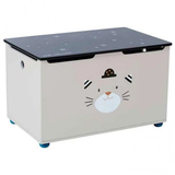 Комод для хранения Moulin Roty Кот в шляпе, 70x45x43 см, серый (666750/33280) - Pampik