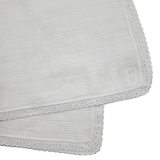 Пеленка муслиновая NL Baby, 80х80 см, белый (0000/25543) - Pampik - 5