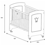 Ліжко дитяче Micuna Valentina, 60х120 см, білий (26924) - Pampik - 3