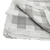 Пелюшка фланелева NL Baby, 80х80 см, біло-сірий (020/38367) - Pampik - 5