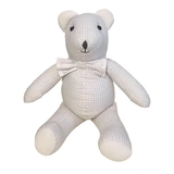 М'яка іграшка NL Baby Ведмідь, 38 см, біло-сірий (830/32330) - Pampik