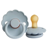 Пустушка латексна Frigg Daisy Powder blue, кругла, size 1, 0-6 міс., блакитний (000549) - Pampik