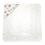 Рушник-куточок NL Baby в коробці, 75х75 см, білий з блакитним (017+019/38130) - Pampik - 2