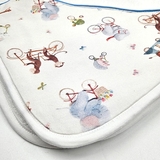 Рушник-куточок NL Baby в коробці, 75х75 см, білий з блакитним (017+019/38130) - Pampik - 5