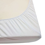 Простирадло на резинці NL Baby, трикотаж, 120х60 см, білий (693571/37031) - Pampik - 3