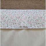 Простирадло на резинці Micuna для колиски Nacelle, 78х36 см, 2 шт., рожевий, білий (807+842/31852) - Pampik - 5