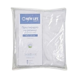 Простирадло на резинці NL Baby, трикотаж, 140х70 см, білий (693571/37075) - Pampik