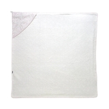 Полотенце-уголок NL Baby, 110х110 см, белый с розовым (807/38122) - Pampik - 2