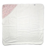 Рушник-куточок NL Baby в коробці, 75х75 см, білий з рожевим (014+019/38129) - Pampik - 2