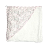 Полотенце-уголок NL Baby, 110х110 см, белый с розовым (807/38122) - Pampik